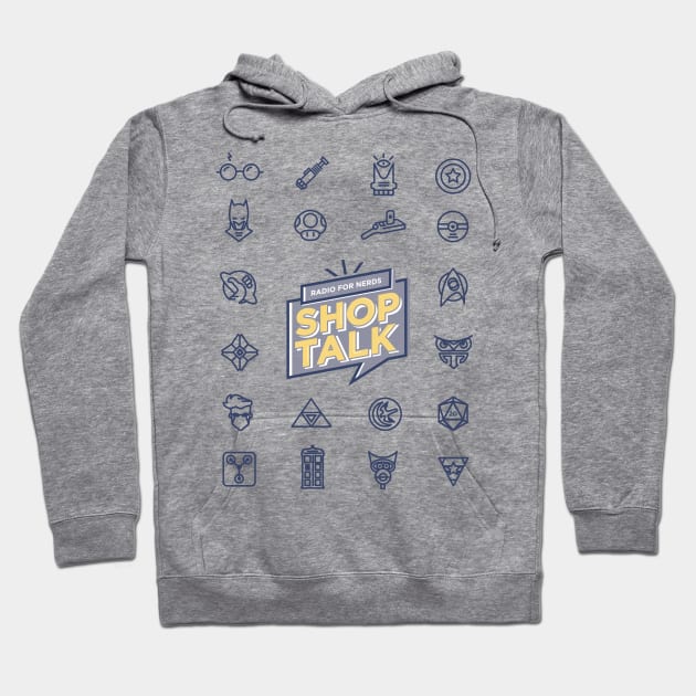 Shop Talk Radio | Blue Hoodie by designbystasia